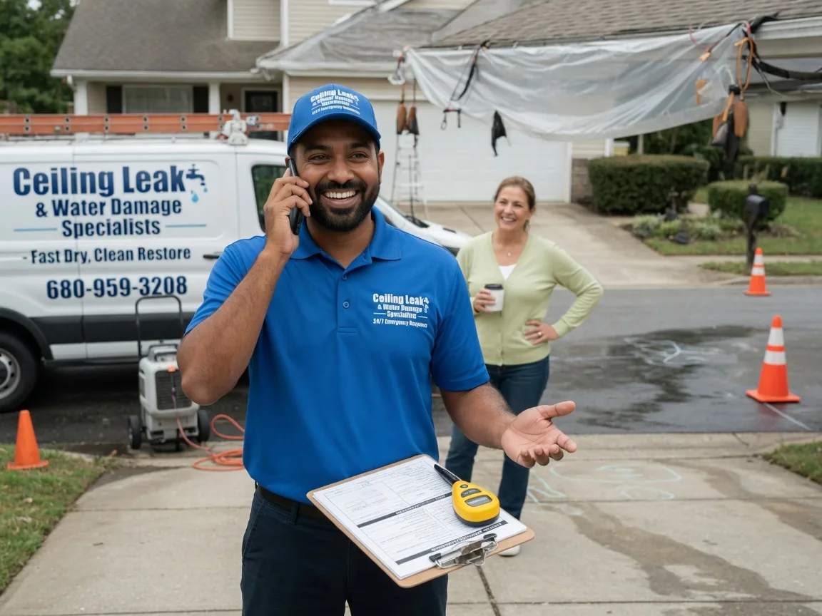 Ceiling Leak Cleanup Wylie, TX FAQs